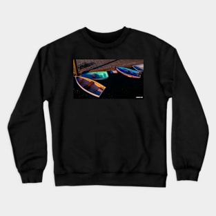 Boats Docked at Sunset Crewneck Sweatshirt